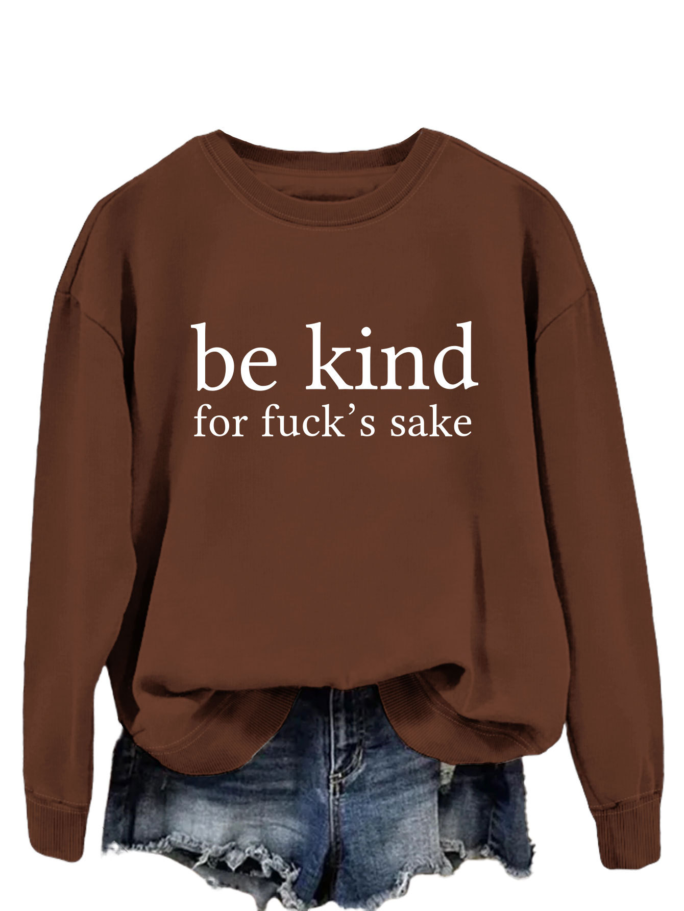 Brown White Sweatshirt Font