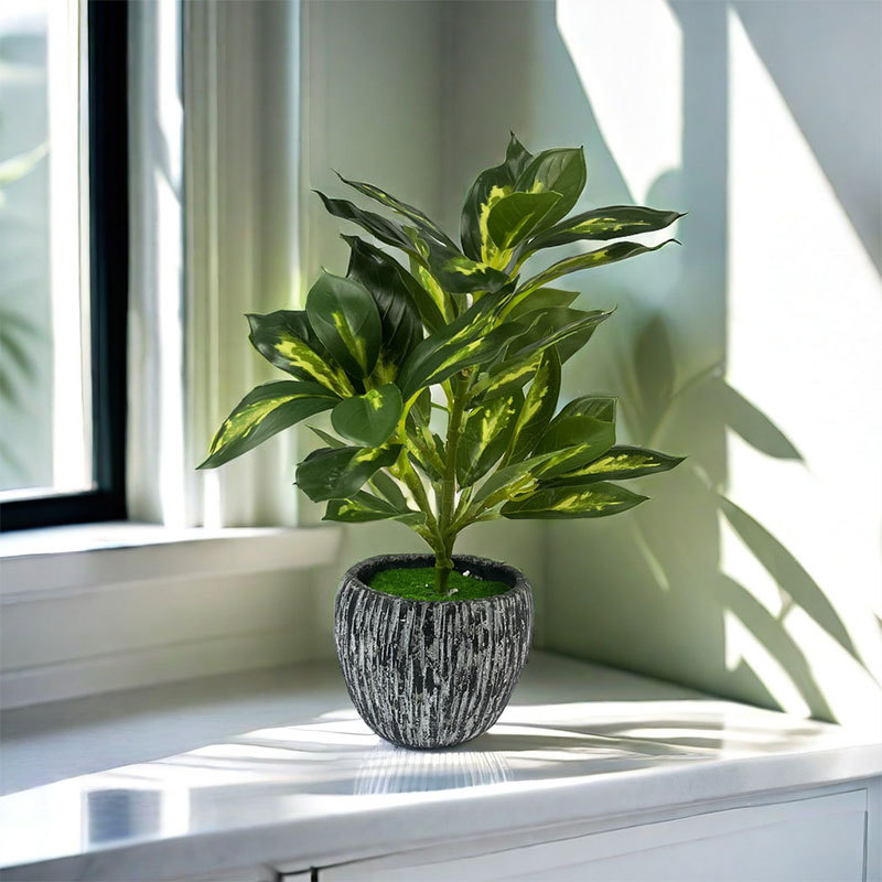Artificial Green Plant Monstera Fake Flower Supermarket Feel