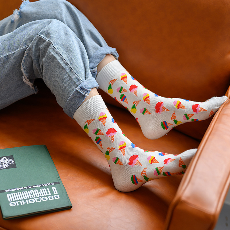 Title 4, Girls Fashion Socks featuring Cartoon Bear & I...