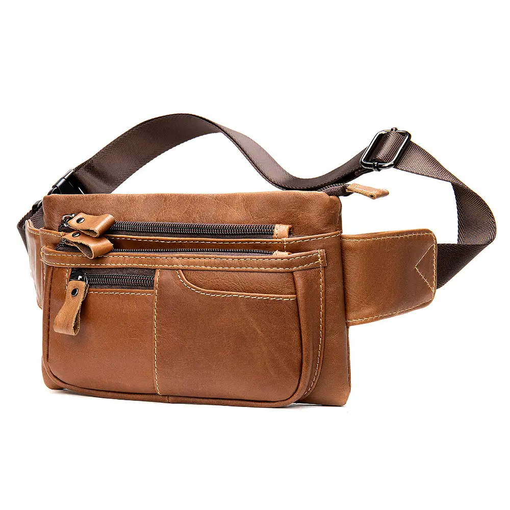 First Layer Cowhide Casual Sports Cross Body
