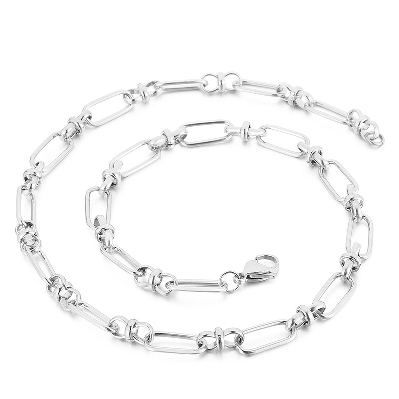 Ins Simple Electroplated 18K Gold Stainless Steel Necklace Ornament