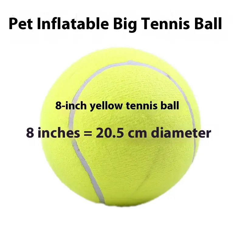 Tennis Pet Toy Inflatable Training Rubber Big Ball Elastic Ten Times Happy Corgi Golden Retriever