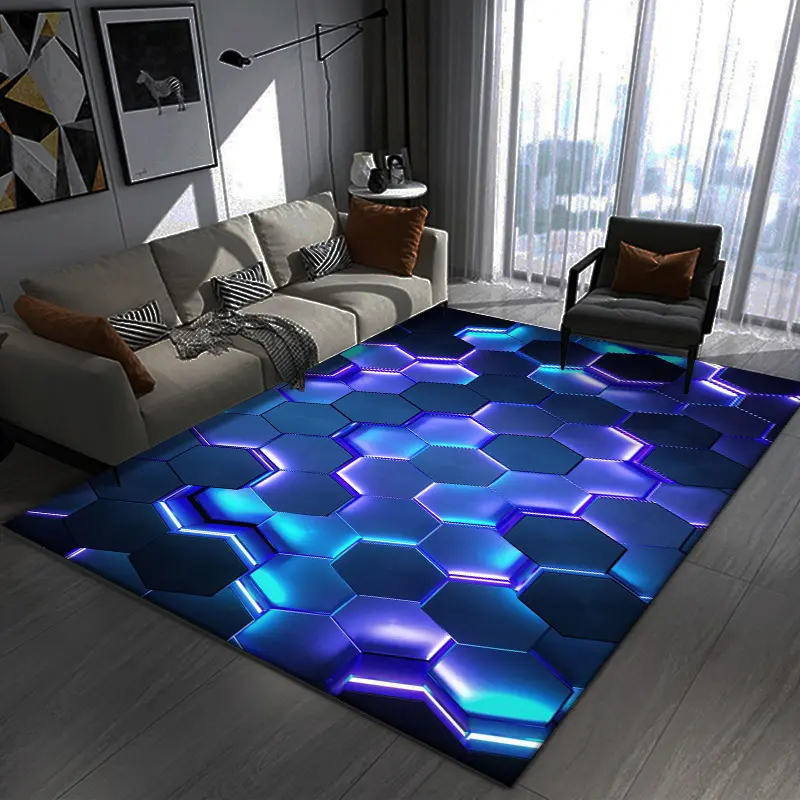 3D Visual Creative Crystal Velvet Rug