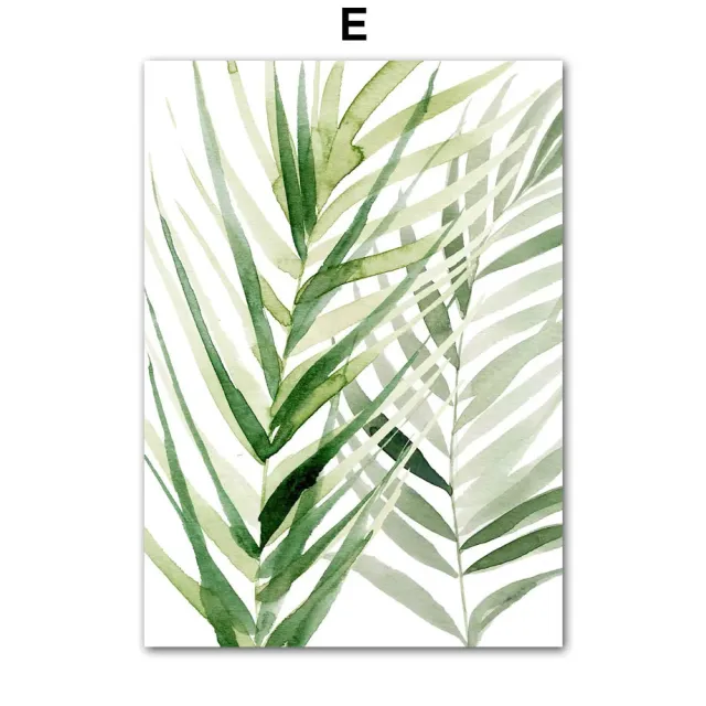Green Watercolor Plant Leaf Monstera Poster Decorative Art Print - Shop at LoveMi