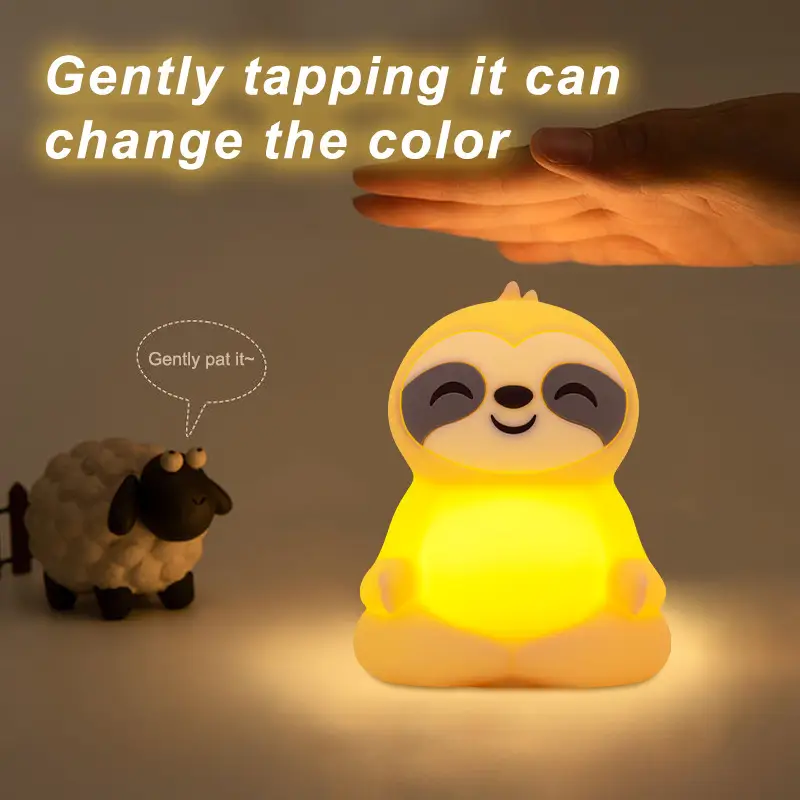 Creative Sloth Pat Silicone Night Light