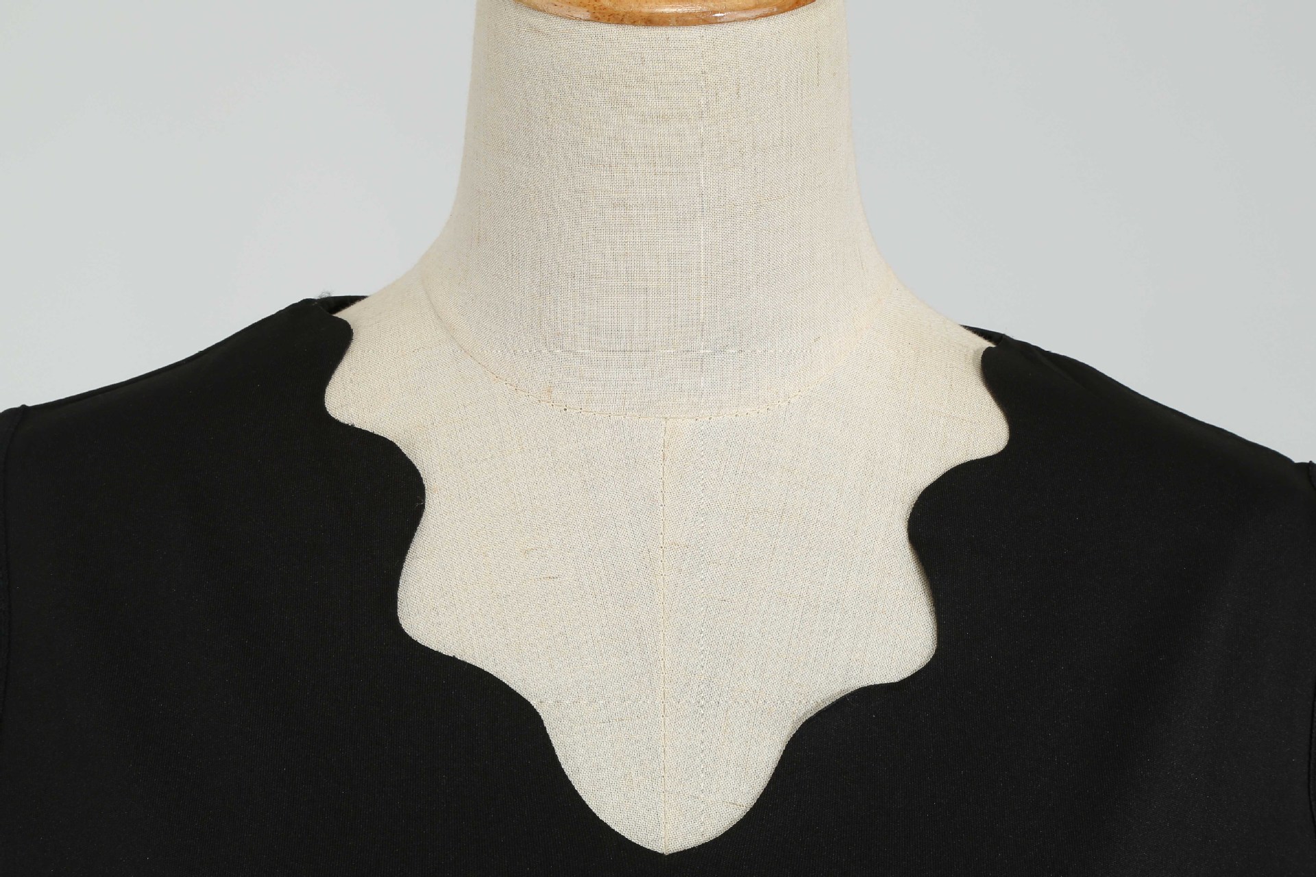 New Sleeveless V Neck Burnout Dress