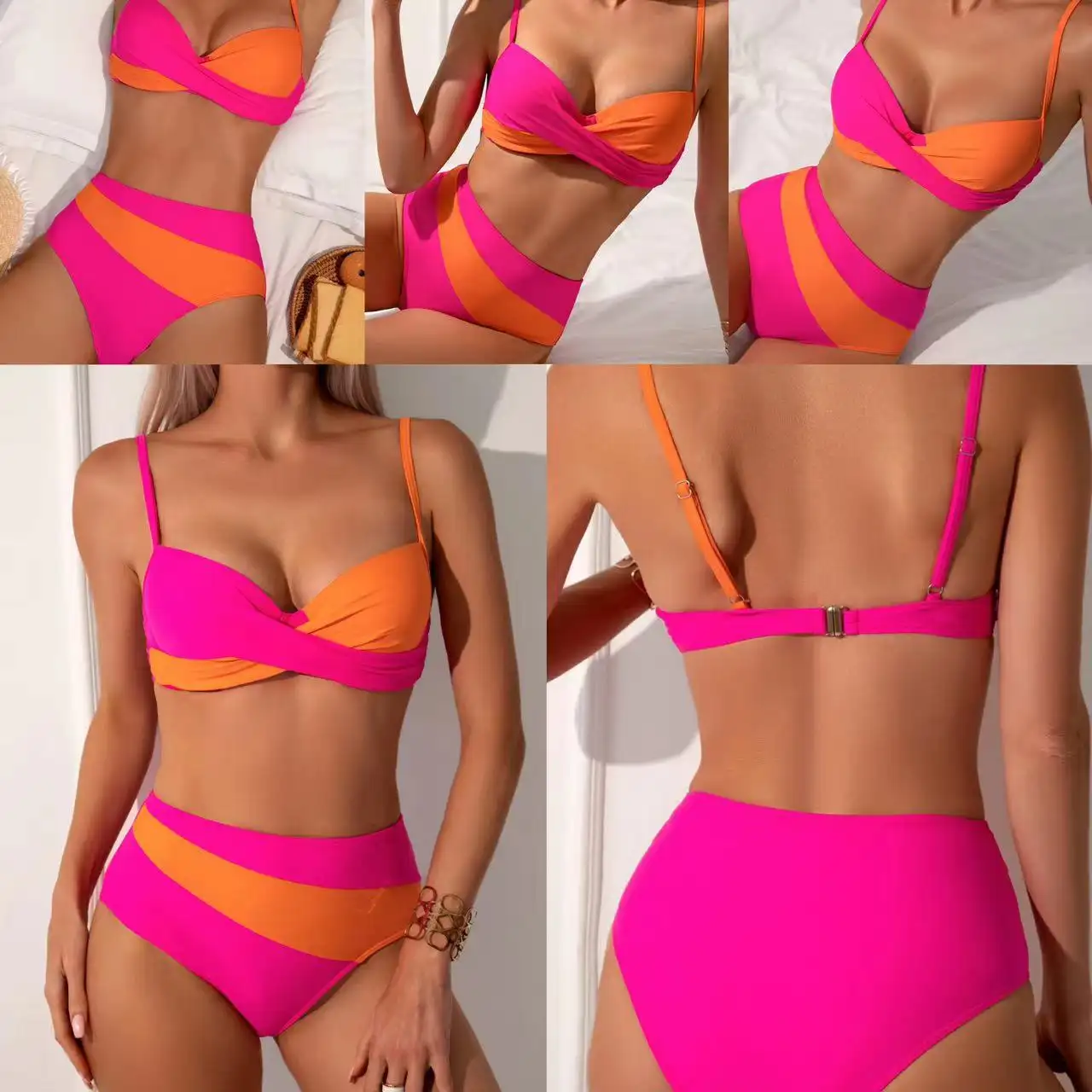 Women's Fashion Split Bikini With Steel Bracket