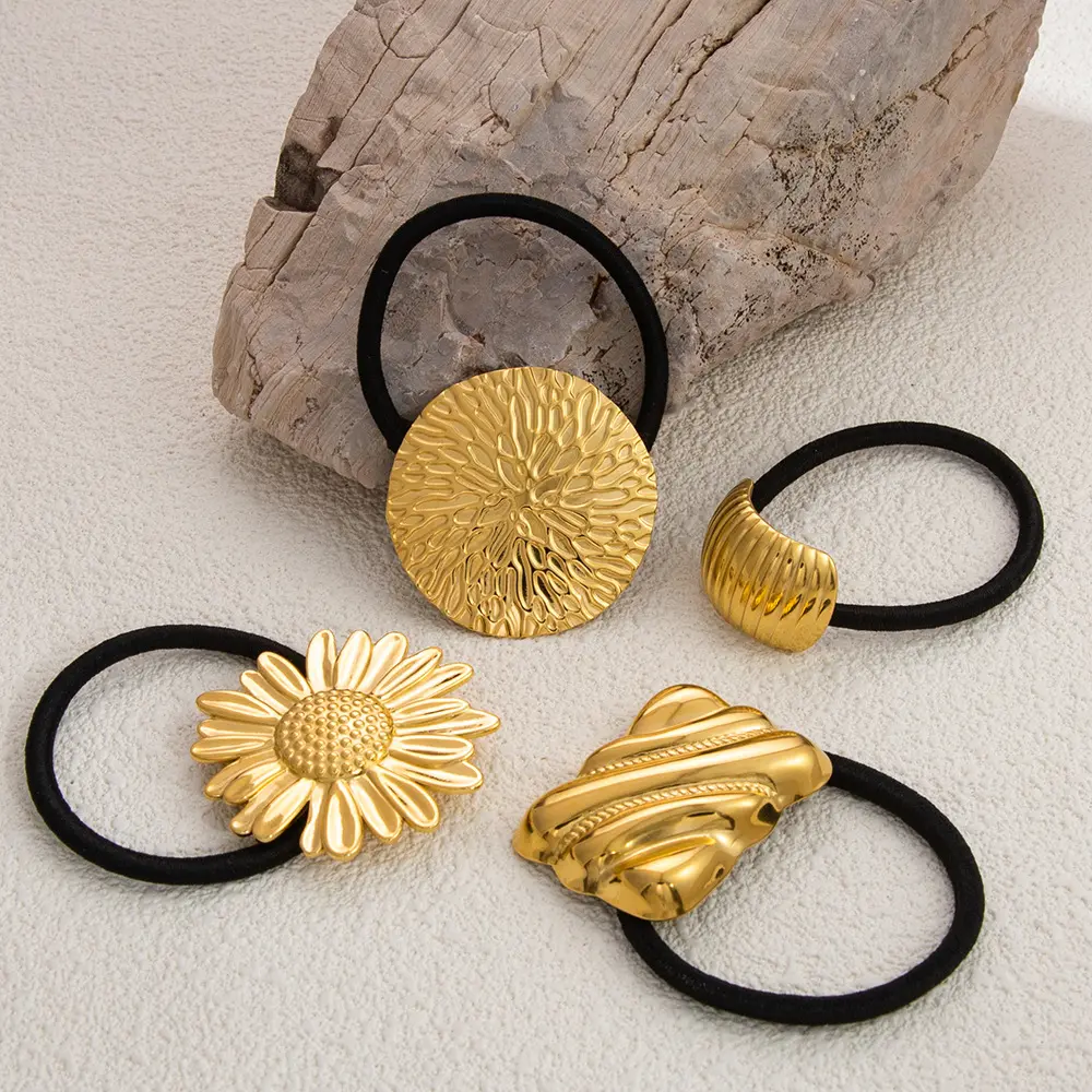 Stainless Steel Flower Style Hair Band Advanced