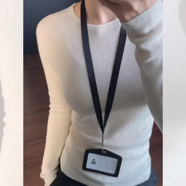 Round Neck Knitted Sweater For Women White - Shop at LoveMi