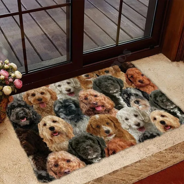 Product Home Door Mat Fashion 3D Digital Dog Printing Rectangular Mat Customization 6Style - Shop at LoveMi