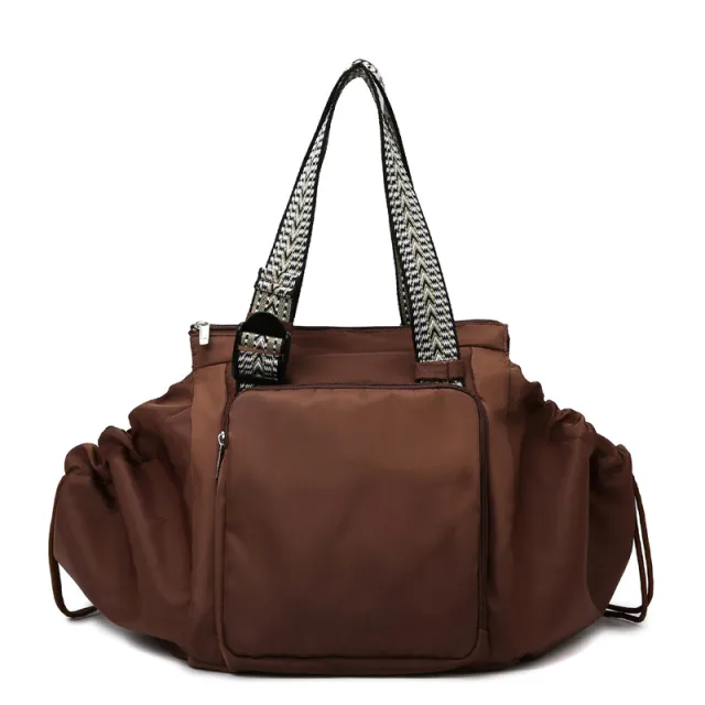 Ins Backpack Fashion Multifunctional Large Capacity Shopping Shoulder Bags Women Waterproof Travel Handbag Brown - Shop at LoveMi