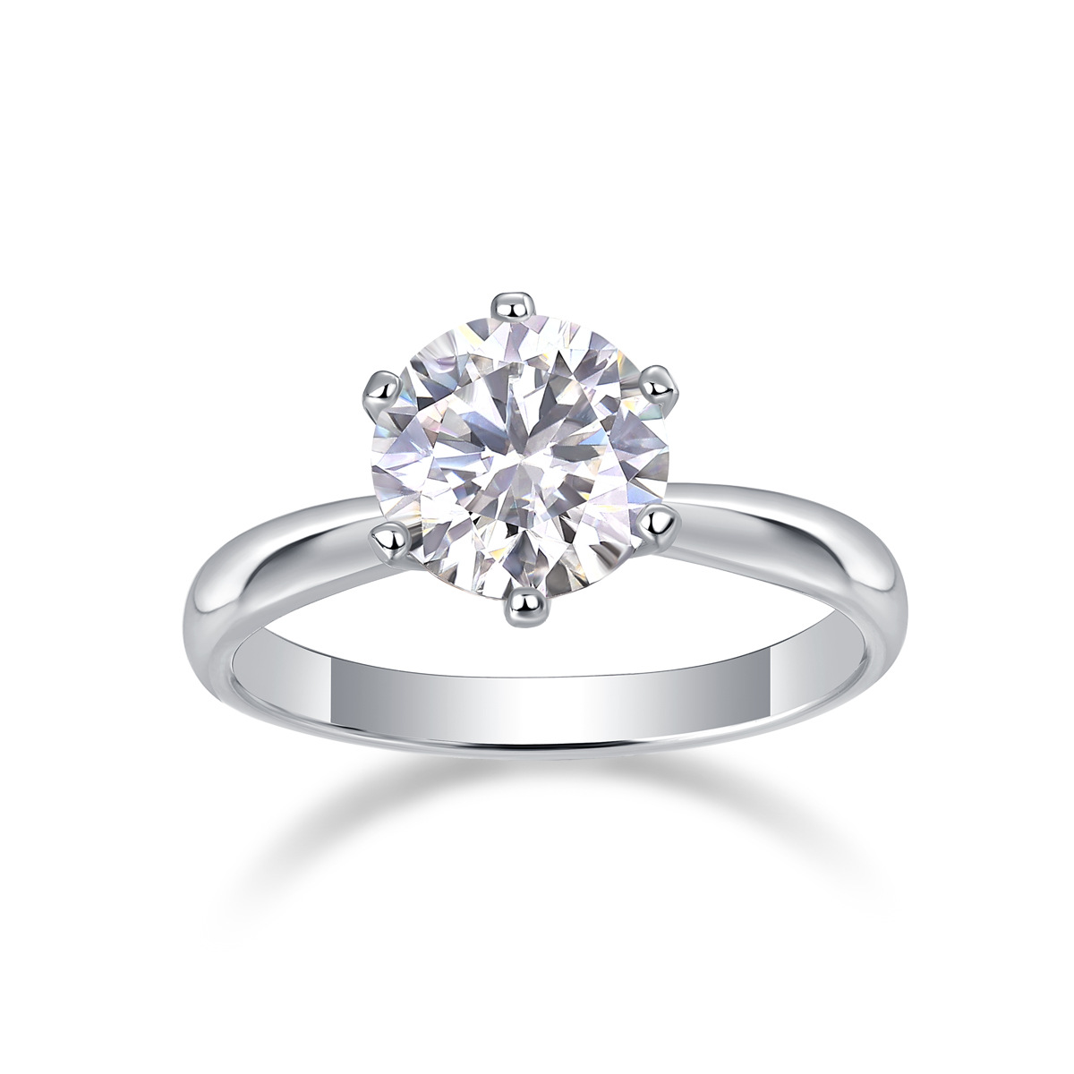 D-Color Moissanite 1-Carat Classic Couple Rings Unisex Design For Both Men And Women