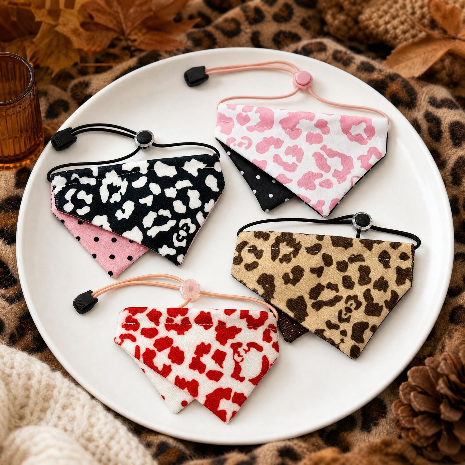 Leopard-Print Pet Bandana