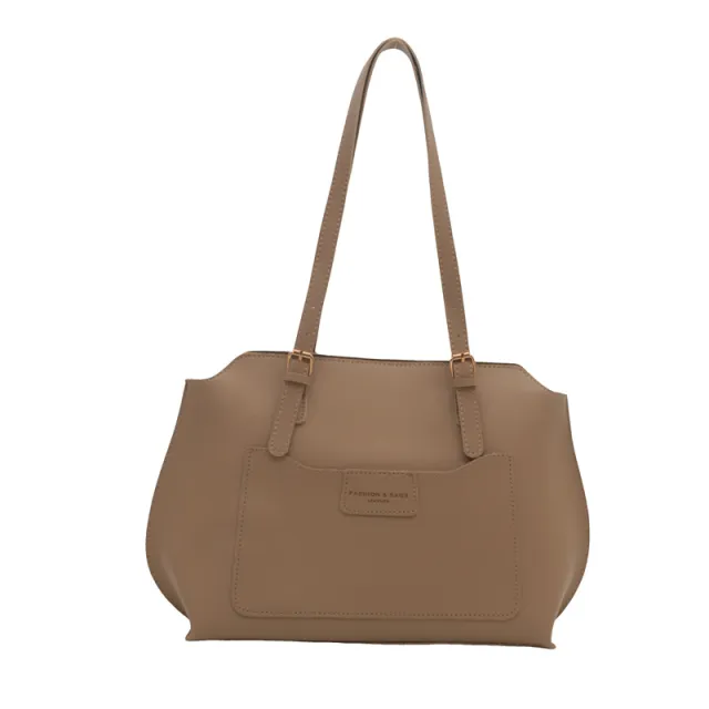 New Color Matching Tote Bag For Women Khaki - Shop at LoveMi