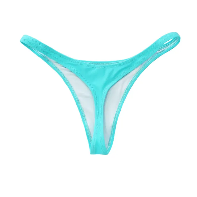 Women's Bikini Bottoms Thong With Lining Turquoise M - Shop at LoveMi