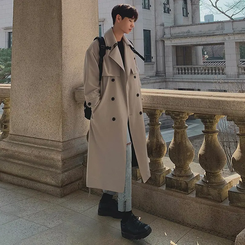 Medium To Long Double Breasted Loose Coat