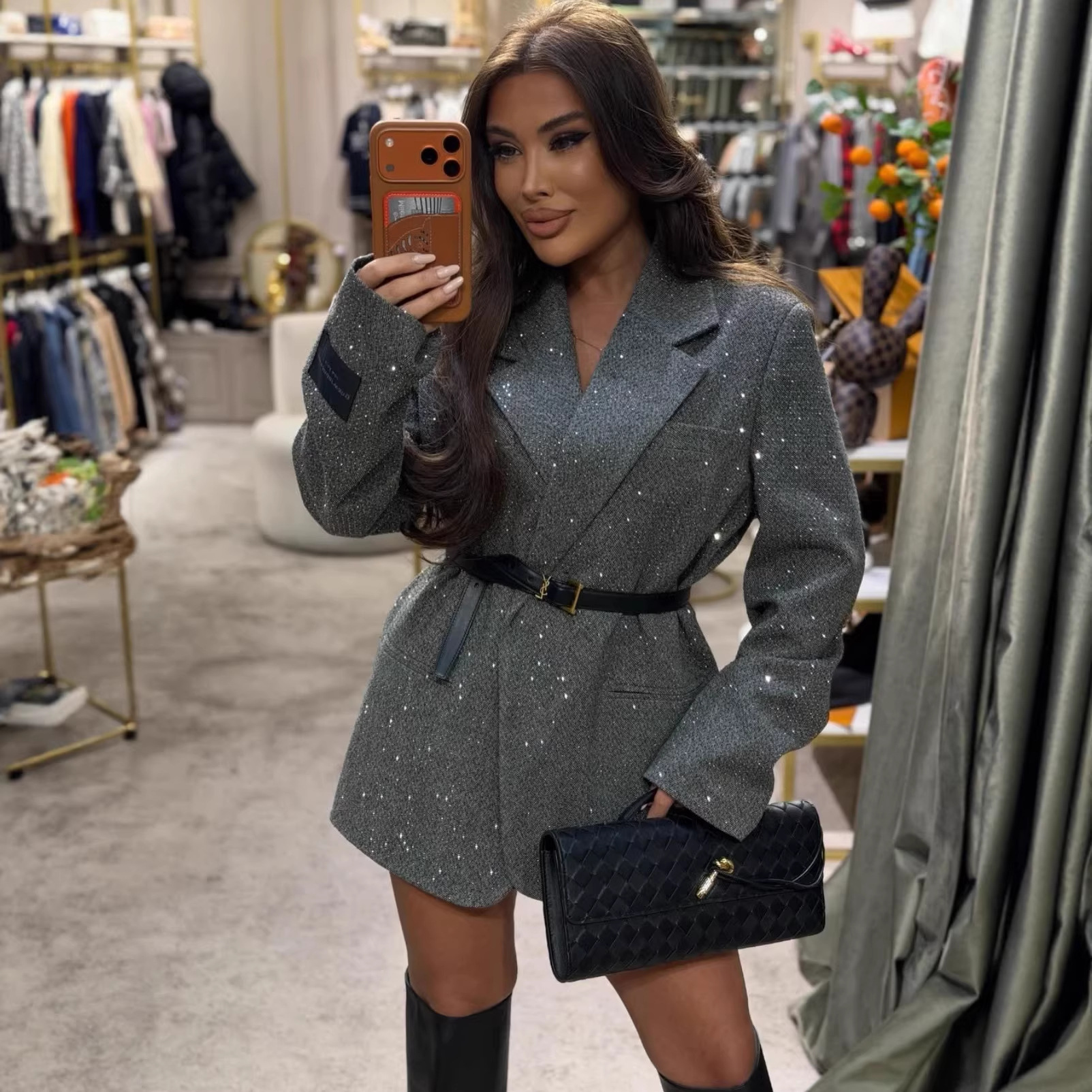 Vintage Sequin Set Coat
