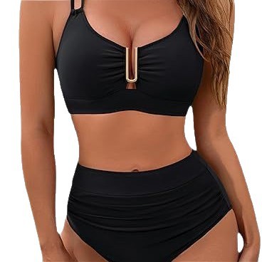 Women's Backless Bandage Tight-Fitting Swimsuit Set