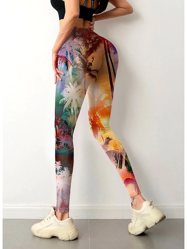 Title 4, Pantalon de yoga sport avec motif floral au bas...