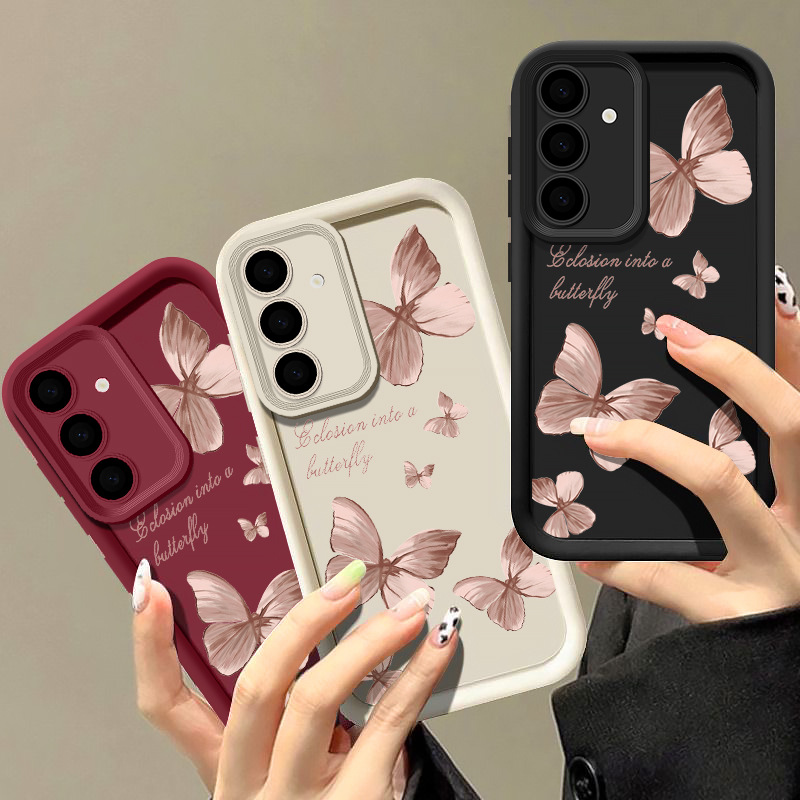Anti-fall Ladder Graffiti Letter Painted Butterfly Phone Case