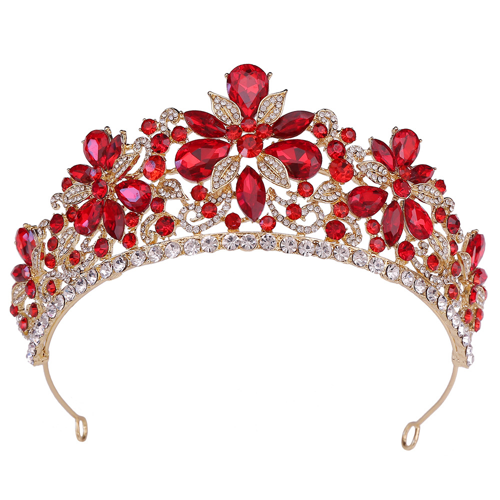 Leaves Rhinestone Crown Hair Accessory Headband — foto 9
