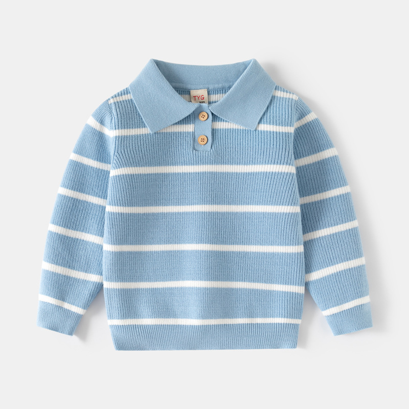 Childrens Sweater Single-layer Striped Top — foto 5
