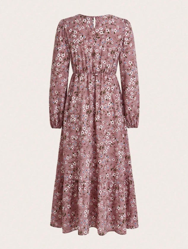 Vintage Print Long-sleeve Dress 16 04212e4d fdd3 4987 8a39 9e7d2c99f1bb