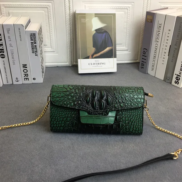 PU Leather Fashion One Shoulder Women Bag Green - Shop at LoveMi
