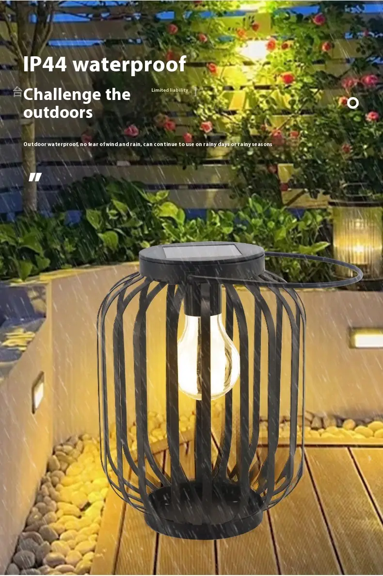 Solar LED Courtyard Outdoor Waterproof Chinese Lantern