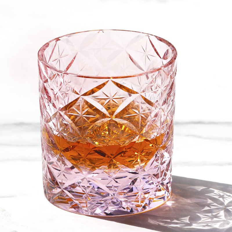 Title 5, Edo Cut Hand Carved K9 Crystal Whiskey Shot Glass