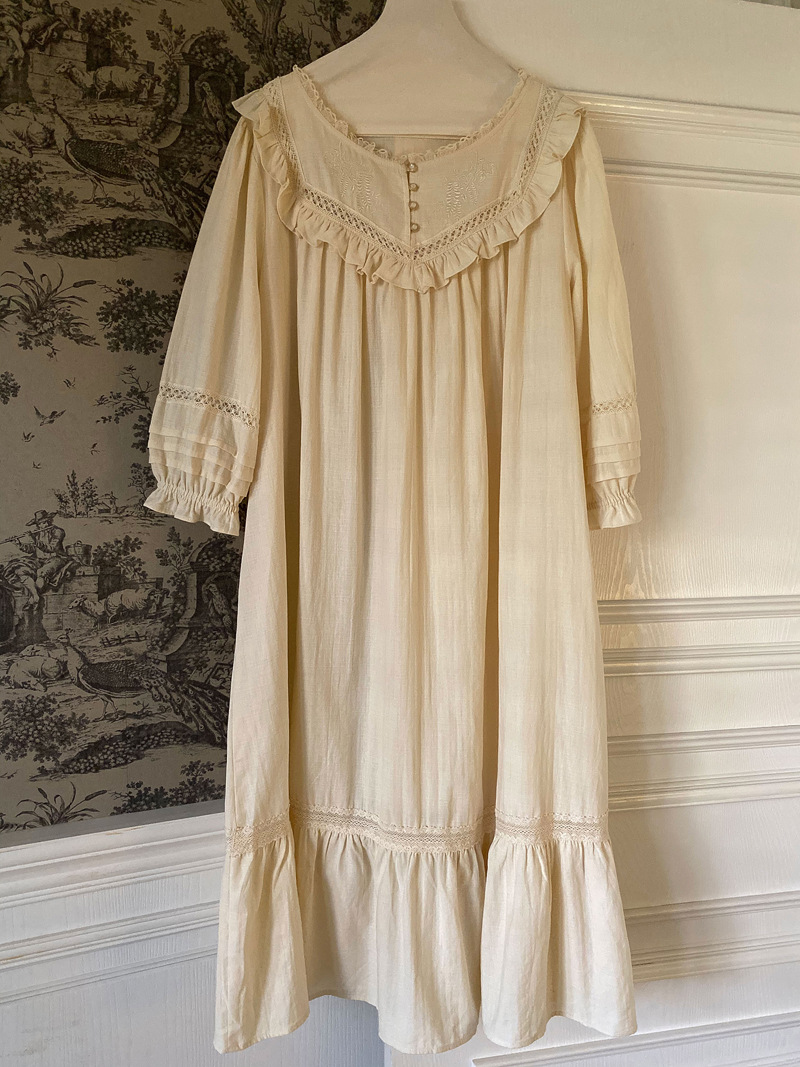 Vintage Court Style Nightdress Long Princess Style