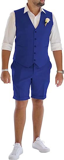 Fashionable And Casual New Mens Linen Suit