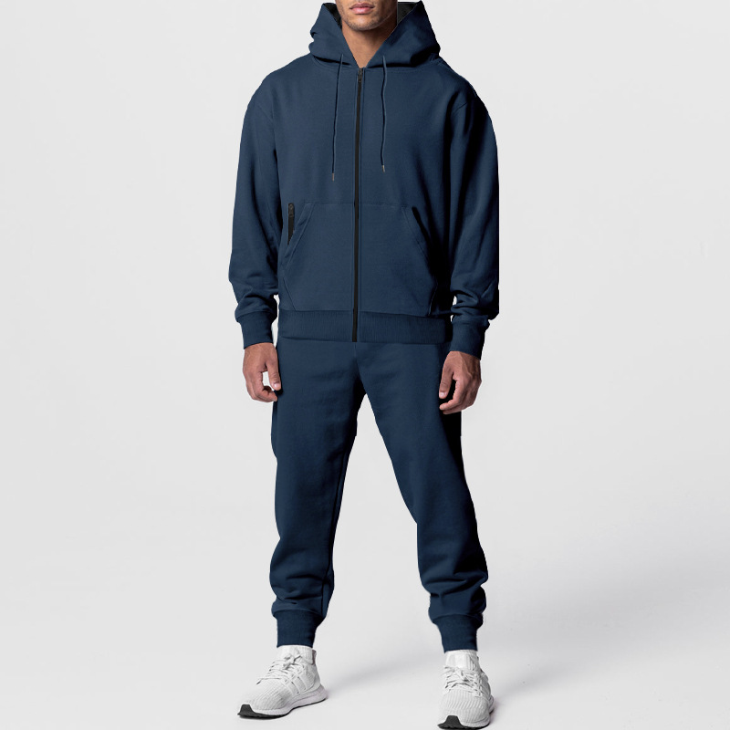 Zip-Up Fleece-Lined Hooded Tracksuit, picture 5 of 9