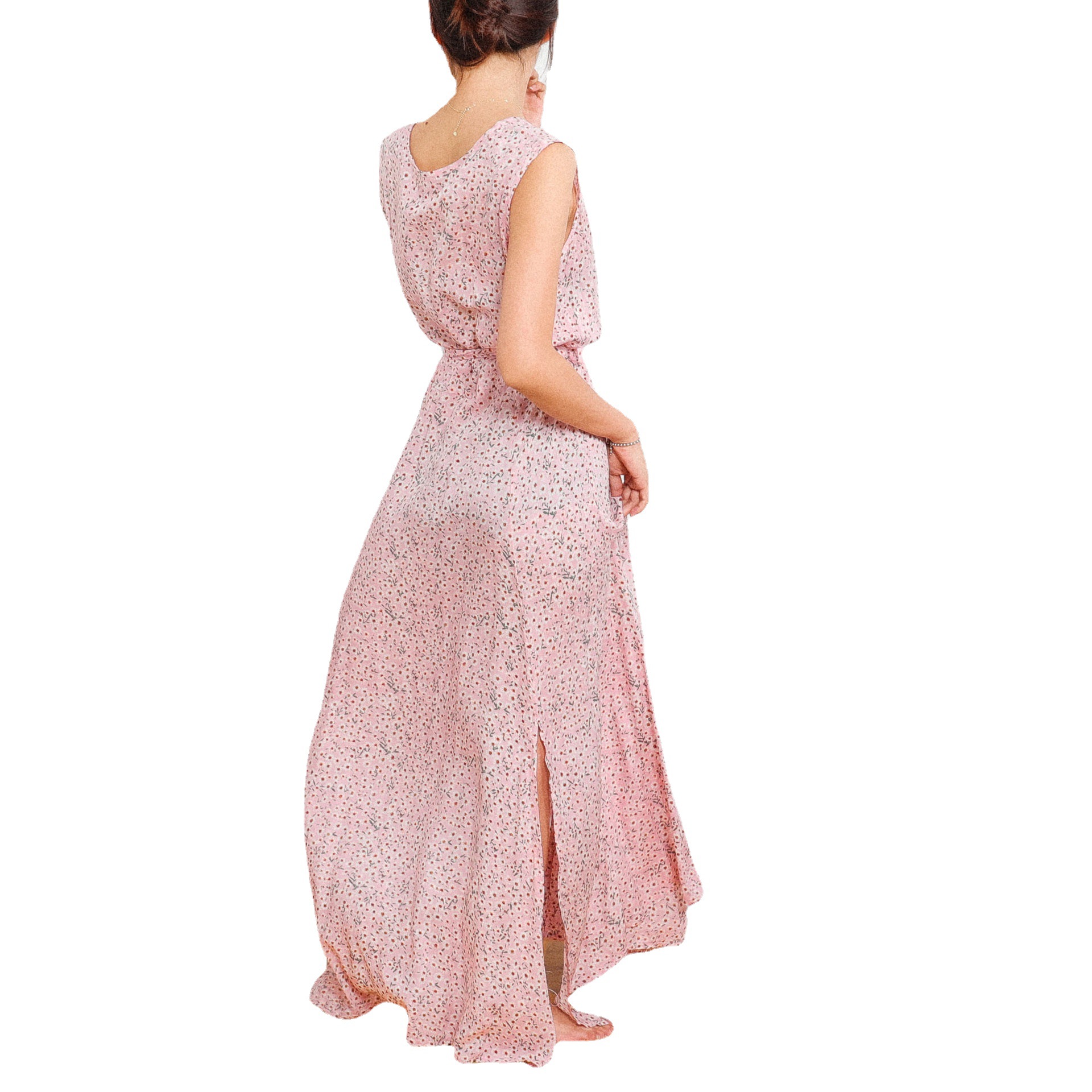 Printed Sleeveless Bohemian Dress