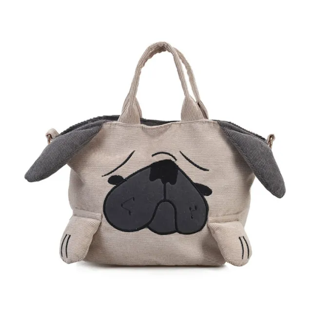 Cute Personality Corduroy Cute Haleather Dog Shoulder Crossbody Animal Women's Bag Dog - Shop at LoveMi