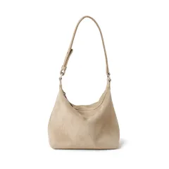 Large Capacity Light Luxury High-grade Goat Skin Suede Tote Bag - Apricot - View 1