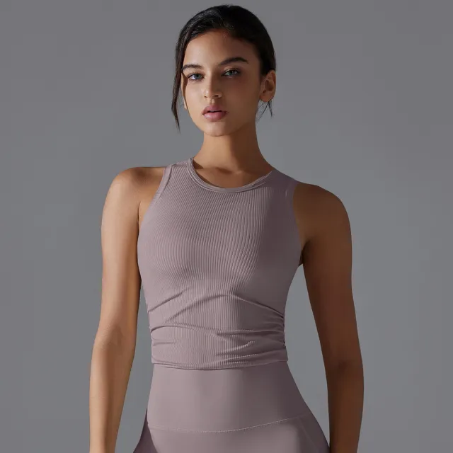 Fashion Solid Color Thread Yoga Clothes For Women Purple - Shop at LoveMi