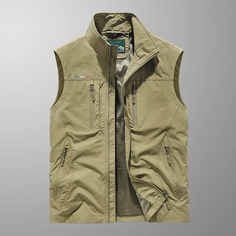 Mens Breathable Taslan Vest Casual Waistcoat
