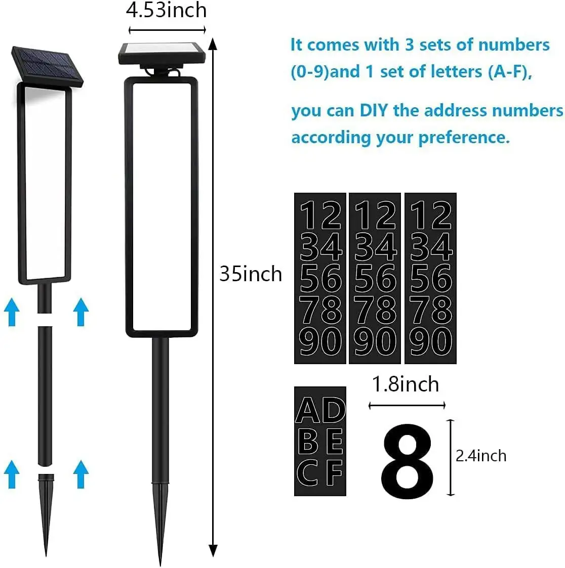 Solar Energy Floor Outlet Doorplate Lamp