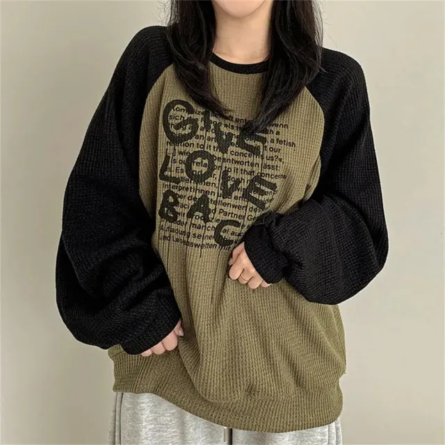 Women's Patchwork Casual Contrasting Hoodie 60248 Green With Fleece Lining - Shop at LoveMi