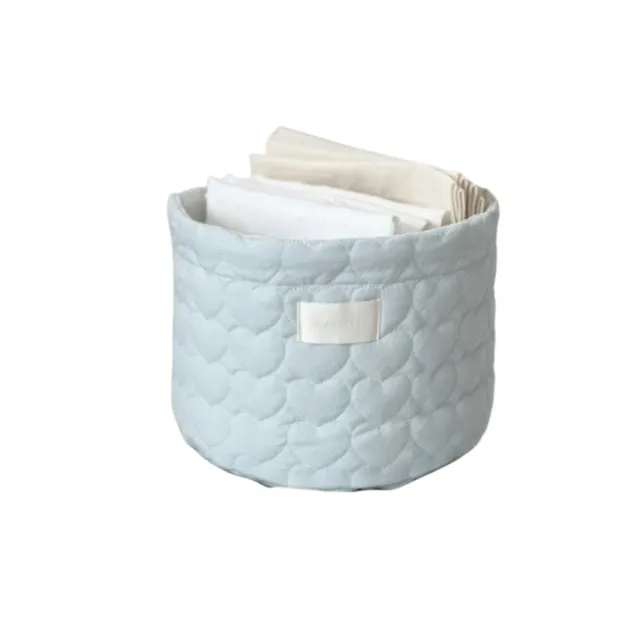 Love Quilted Storage Basket Infant Supplies Milk Blue Love Storage Basket - Shop at LoveMi