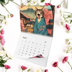 Cross-border Sleepy Cats Of Edo Wall Calendar Cat Lovers - Drunk Cat Calendar - View 1