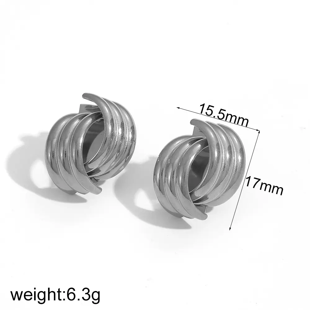 Cross Titanium Steel Ear Studs Ladies Niche