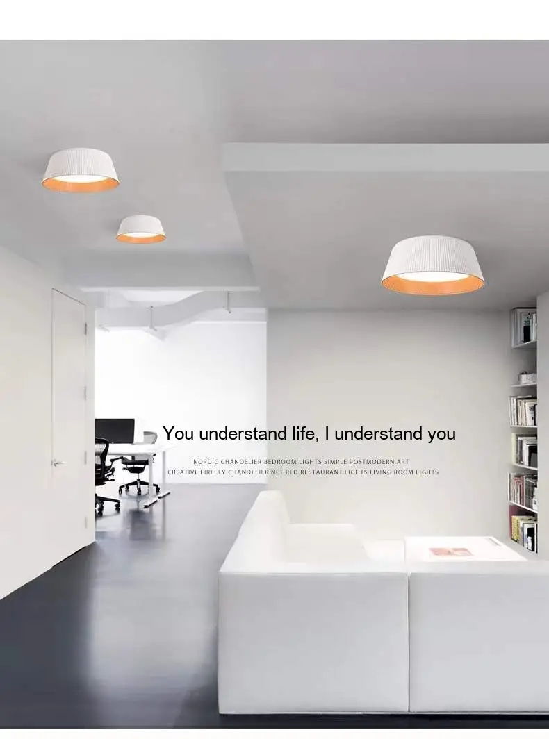 Full Spectrum Ceiling Lamp Italian Minimalistic Personalized Bedroom Light