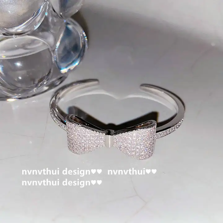 Women's Fashion Personalized Bow Gem Bracelet