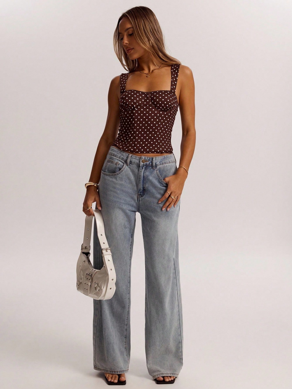 Women’s Polka Dot Underwire Camisole – Party & Date Night Top