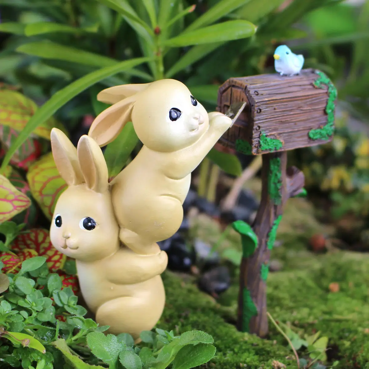 Rabbit Mailbox Garden Flower Pot Decorative Ornaments