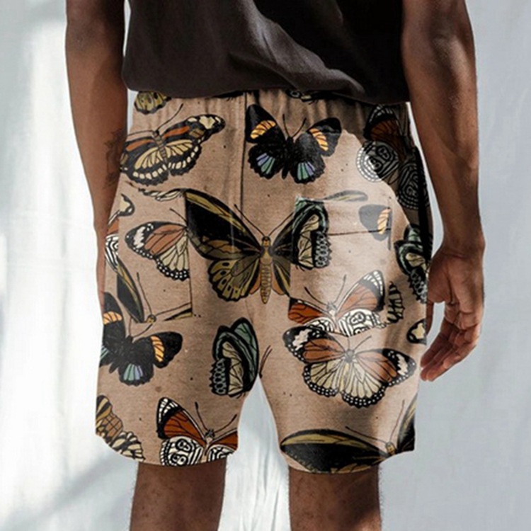 Title 2, Shorts Casuais de Verão Masculinos com Estampa ...