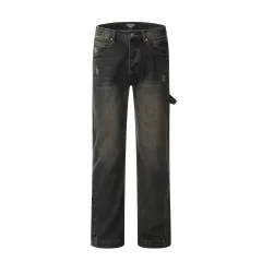 American Retro Jeans Loose Straight - Dirty Mud Dyeing-Xxl - View 1
