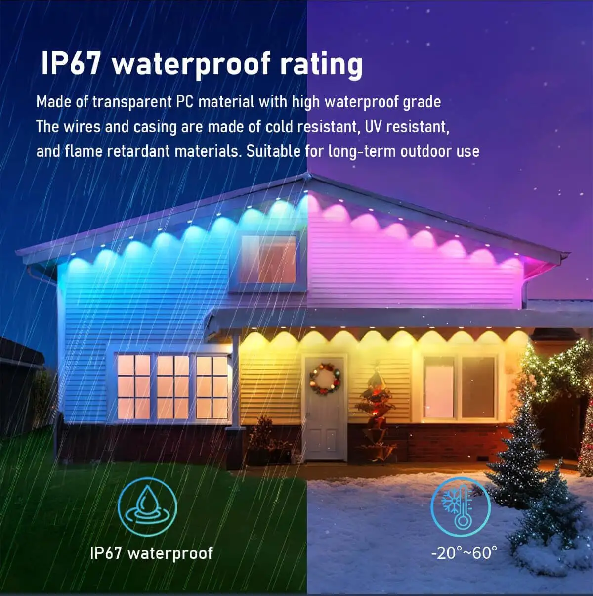 Outdoor Bluetooth Eaves Light LED Intelligent Point